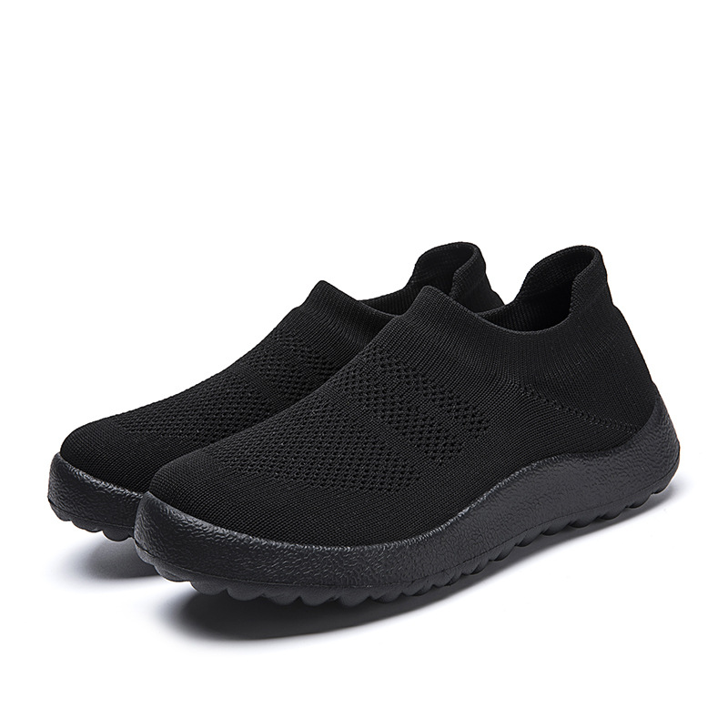 Men's and women's shoes breathable new lightweight soft-soled mesh sports casual shoes running fly woven travel shoes for men and women 35-46