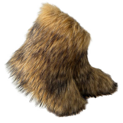 Amazon European and American Cute Imitation Raccoon Fox Fur Shibuya Spice Girls Thickened Large Size Medium-sized Fur Fur Snow Boots