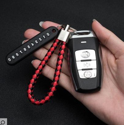 Creative Small Gift Number Plate Key Pendant Car Keychain Gift Anti-lost Number Plate Number Plate Keychain