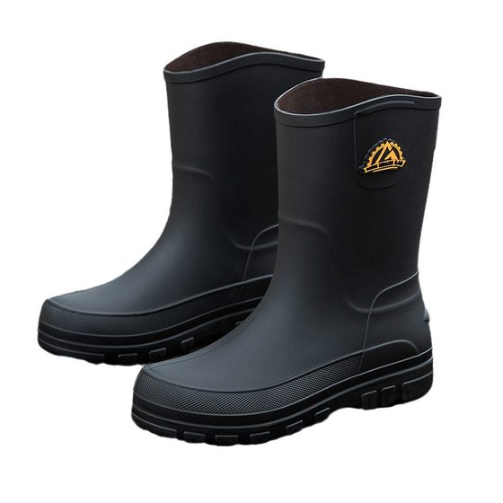 New men's waterproof shoes rain boots non-slip rain boots in the tube fashion rubber shoes Korean version of the foot casual wholesale cross-border