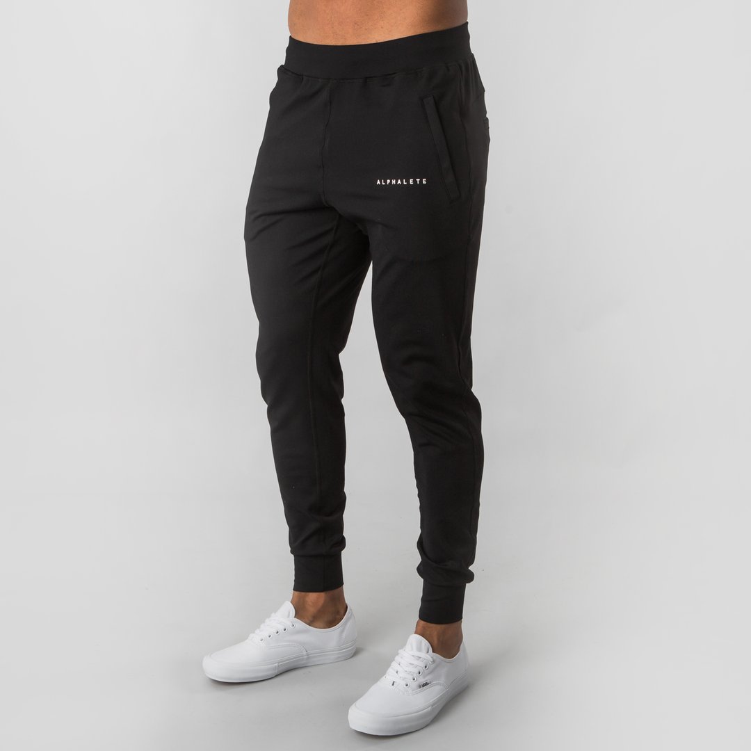 Muscle fitness brothers spring and autumn men's sports leisure running exercise Stretch Slim empty plate trousers foreign trade Wholesale