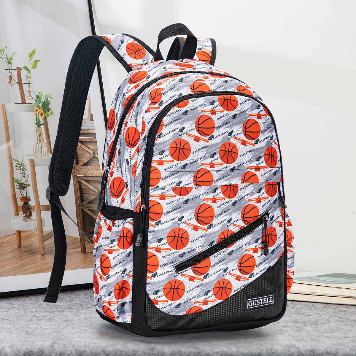 New Large Capacity School Bag 45CM Cartoon Printed Backpack for College Students Fashion Brand Travel Backpack