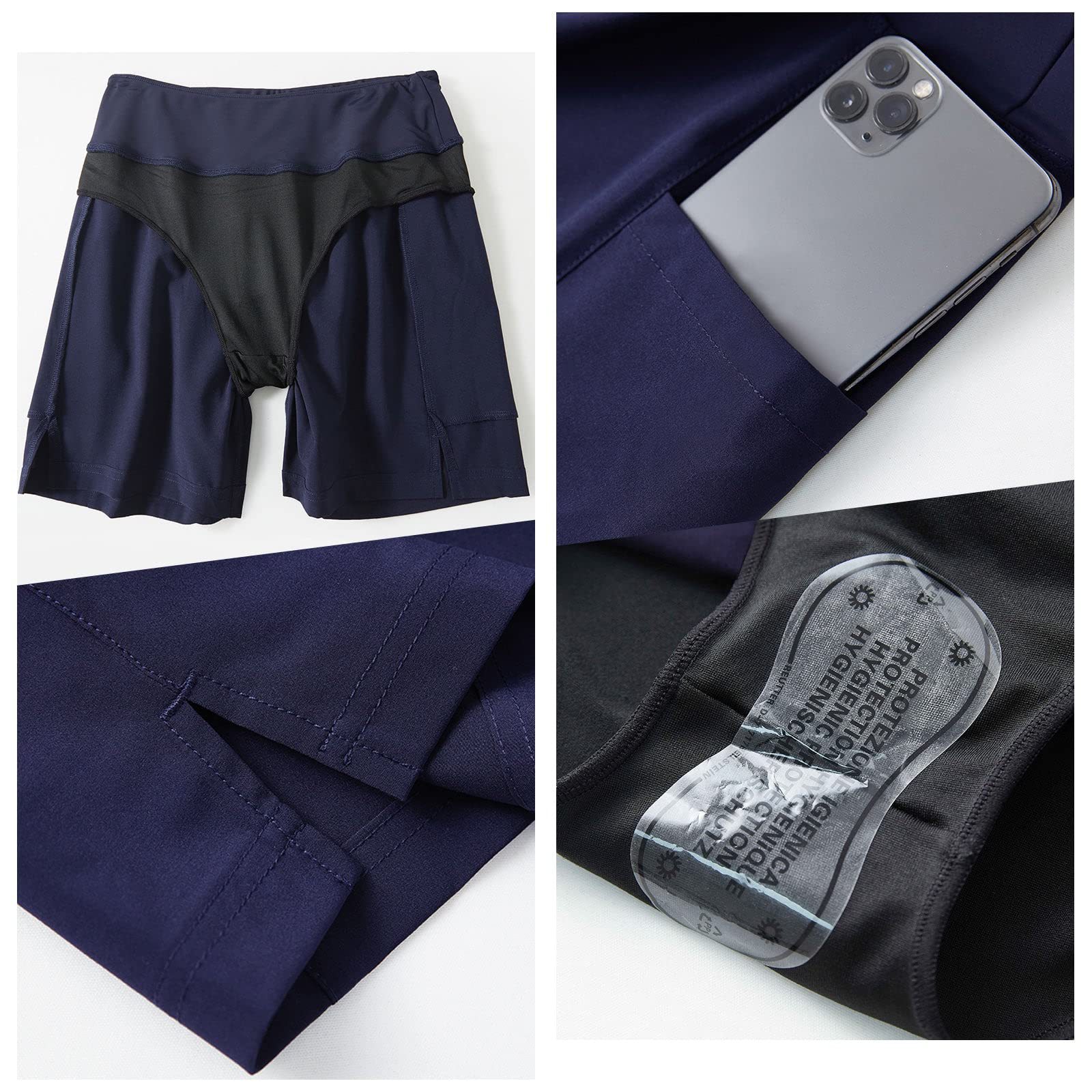 Cross-border European and American Boxer Women's Pocket Running Shorts Fashion Beach Loose Elastic Casual Quick-drying Pants for Women