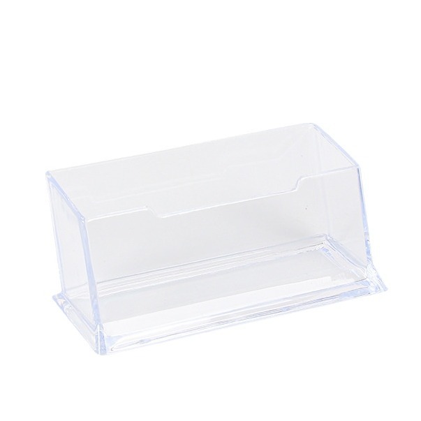Office supplies plastic business card case transparent acrylic creative desktop storage card case business card holder stationery wholesale