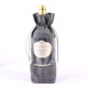 Window red wine bag gray 15*30cm; as shown in the figure