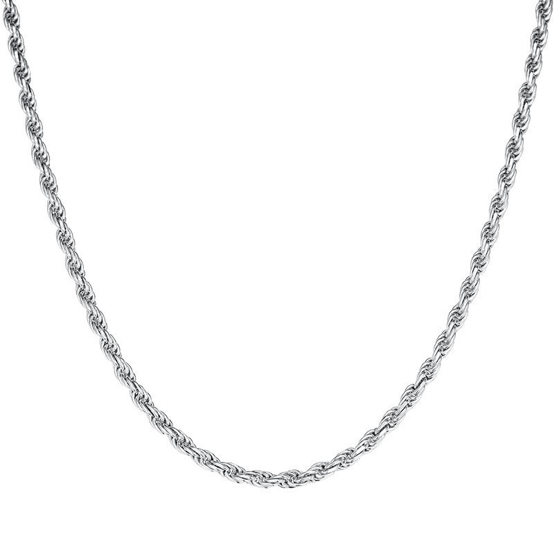 S925純銀鎖鎖ネックレスメッキ麻花鎖ツイスト鎖完成品男性鎖男性卸売り女性セーター鎖|undefined