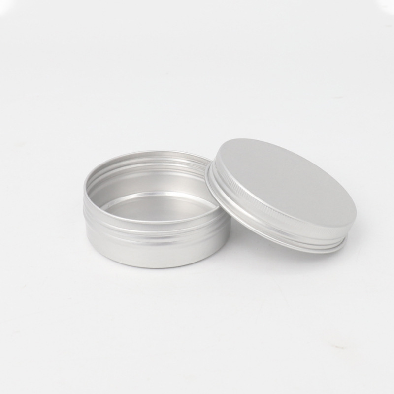 Ward 60g 68*26mm threaded round aluminum box wax handmade soap sub-box small toy storage candy box