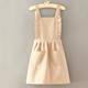 Simple-strap princess dress polka dot coffee