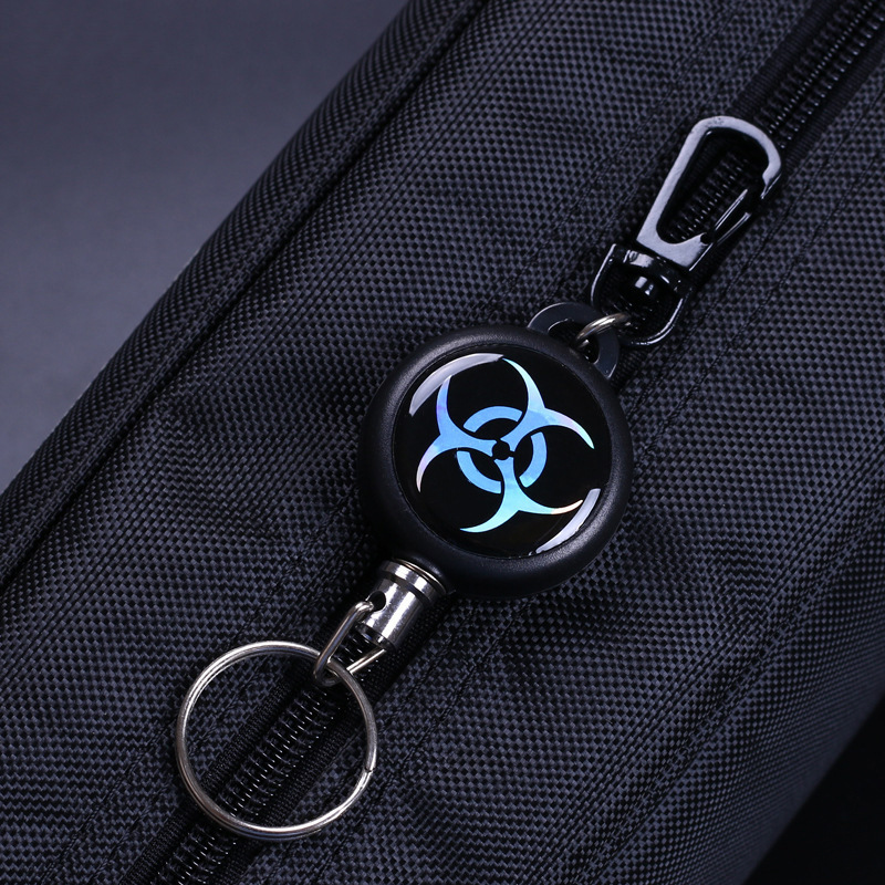 TAD high resilience telescopic wire rope key ring anti-losing anti-theft telescopic key chain anti-losing key chain easy pull buckle