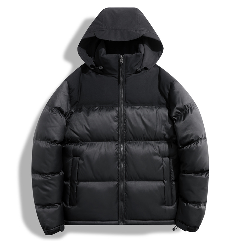 Winter New hooded cotton-padded coat couple's windproof thickened warm warm warm coat fashionable trendy loose cotton-padded coat