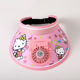 Pink children's fan cap charging line long battery life