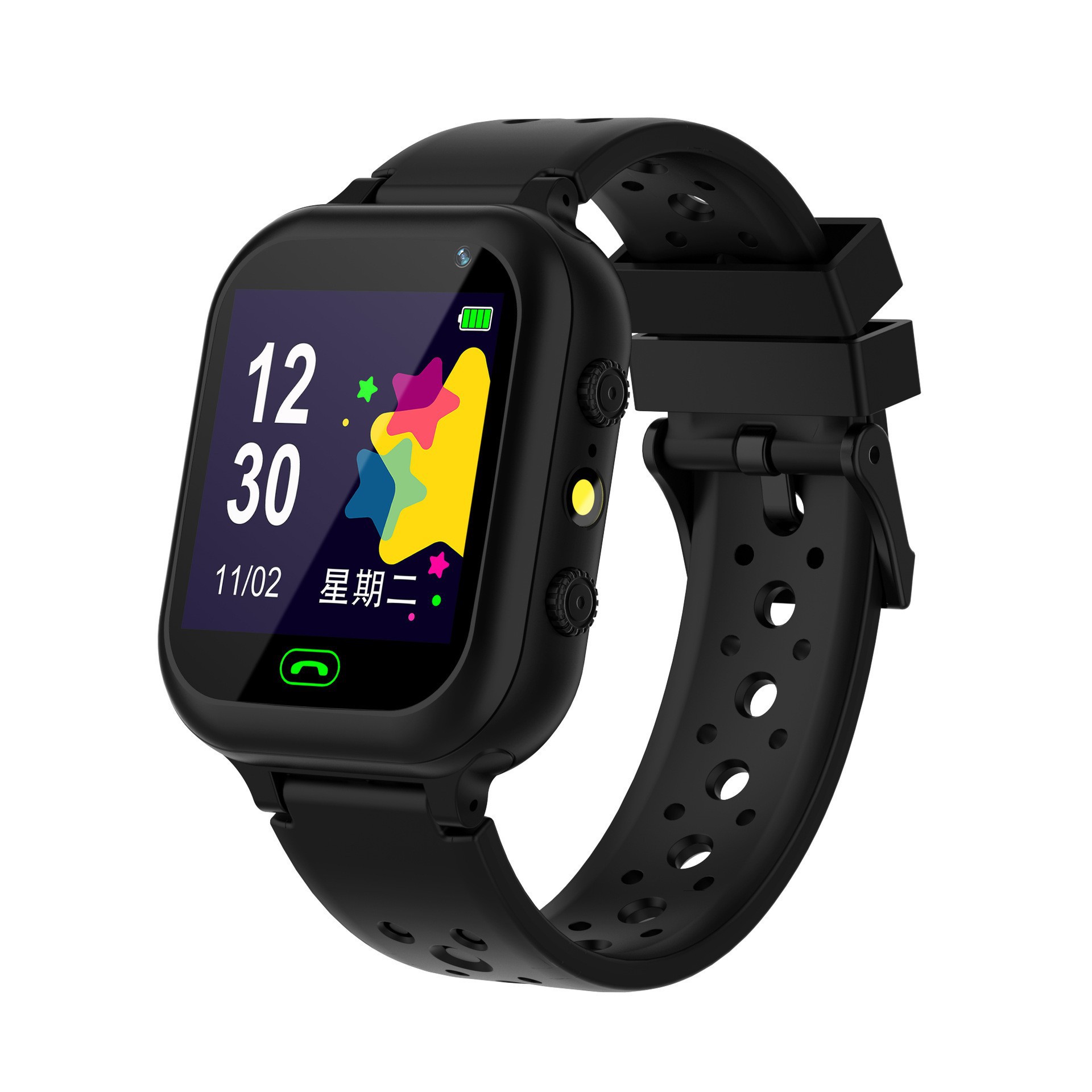 Cross-border Q15 waterproof children's smart phone positioning micro chat camera flashlight 5 generation Z6 multi-language switching watch