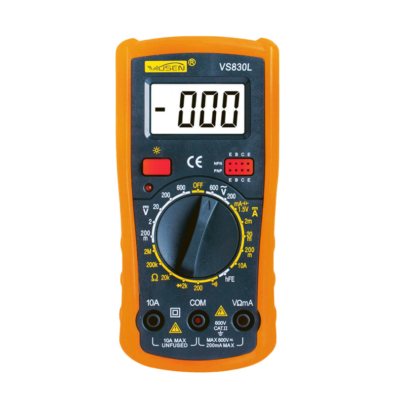 830L portable digital multimeter intelligent anti-burn maintenance electrician dedicated high-precision household digital display universal meter