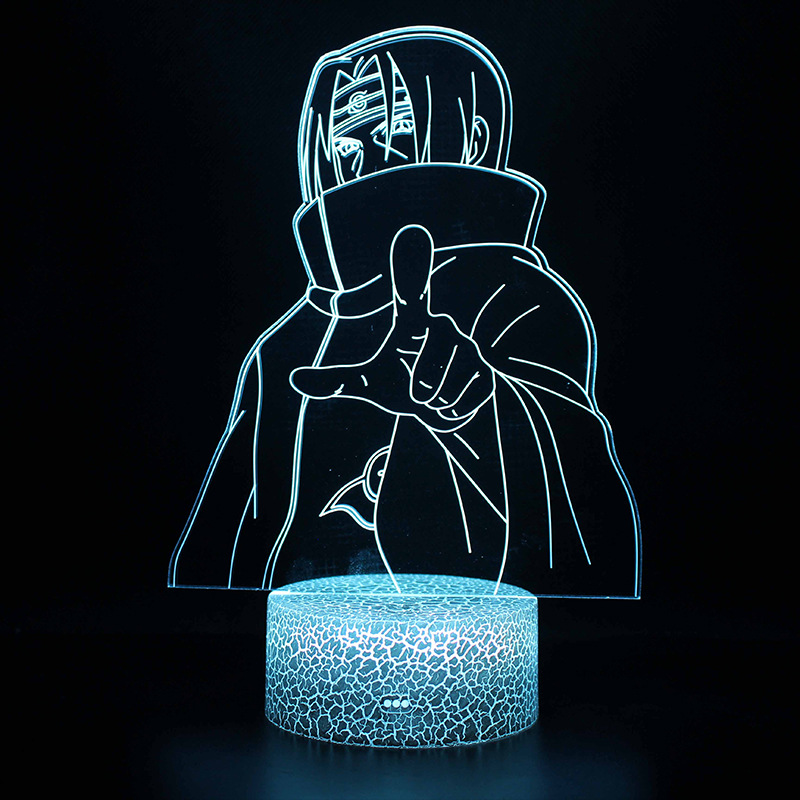 Cross-Border dedicated to Naruto Naruto Bosasuke 3d night light modeling light LED visual stereo light USB table lamp