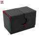 T006-1 litchi pattern black + red inside