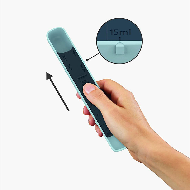 Scale 12-level adjustable measuring spoon grams metering scale spoon control salt milk powder spoon Kitchen household baking tools