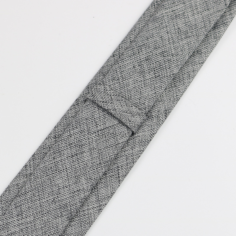 Men's formal wear for work professional Korean wedding groom artistic simple academic style blue gray 6cm hand tie