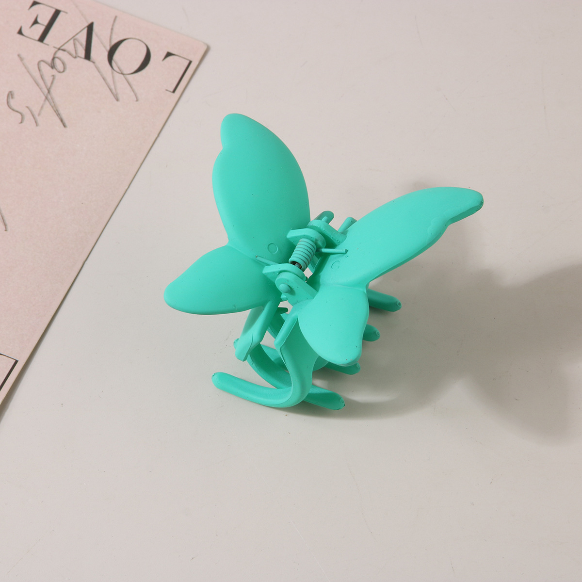 Nuovo fermaglio per capelli a forma di farfalla transfrontaliera, effetto vernice smerigliata, personalizzato, alla moda, con artiglio per la testa_voghion.com