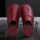 Genuine Leather home cotton slippers men's autumn and winter home indoor waterproof non-slip thick bottom couple full cowhide slippers women's winter