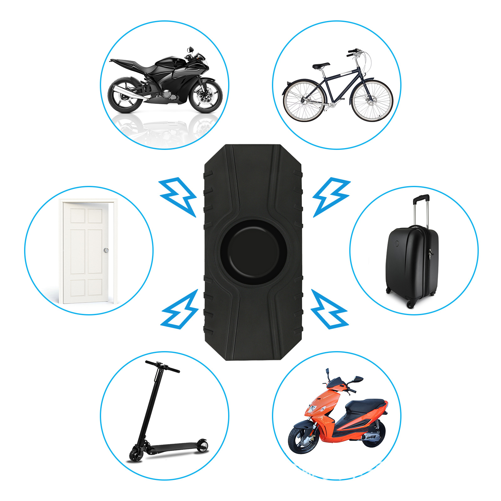 Charging alarm charging with remote control anti-theft alarm