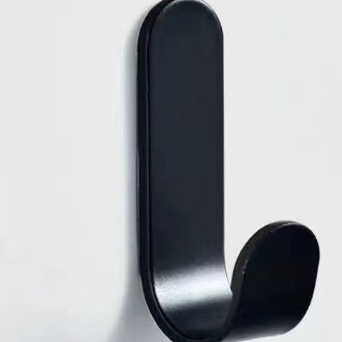 Stainless steel hook kitchen hook coat hook punch-free hook wall hanging creative bathroom coat hook factory straight