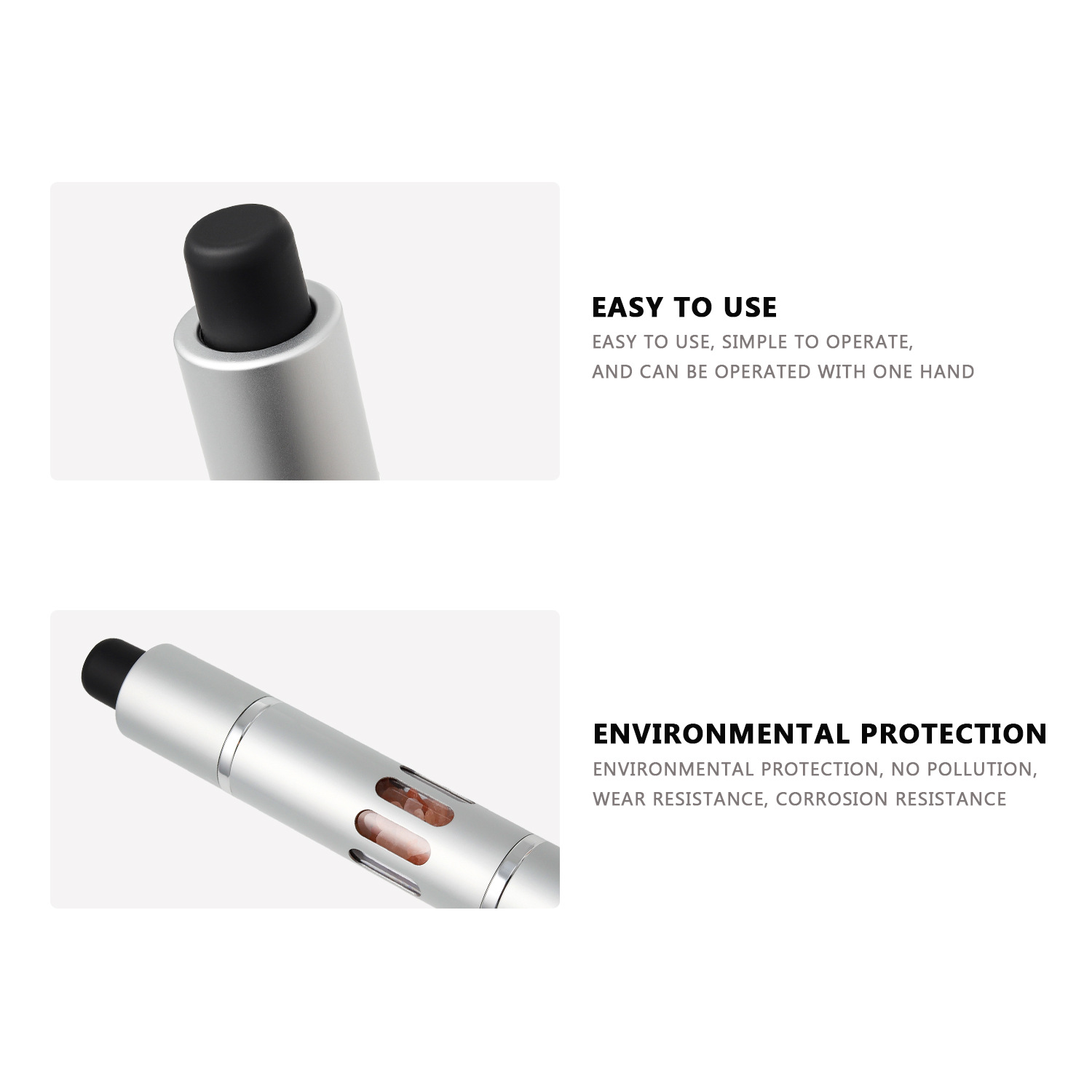 Spot Pepper Grinder Household Aluminum Alloy Sea Salt Black Pepper Grinding Bottle Pepper Grinder Single Hand Grinder