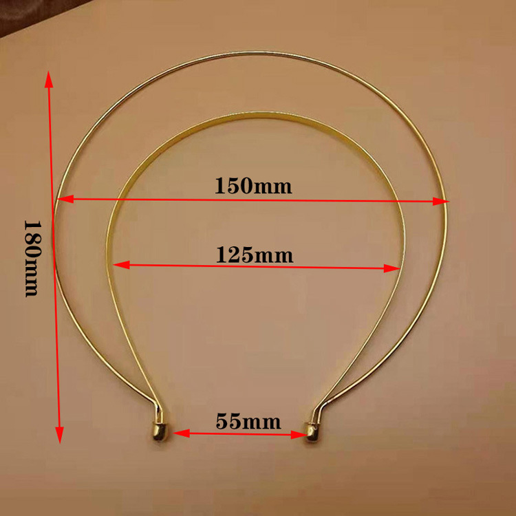 Diy 古代スタイルの鉄のヘアフープ手作りアクセサリー材料クラシックマドンナ二重層リングクラウン帽子|undefined