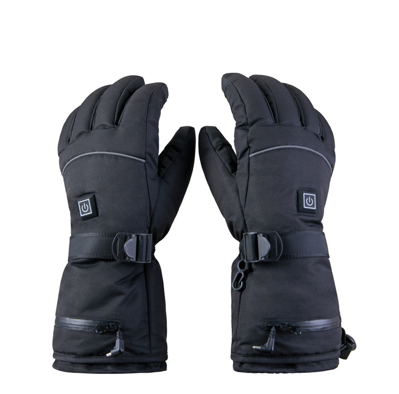 Cross-border winter rechargeable heating gloves riding heating gloves outdoor skiing electric heating gloves thickened warm spot