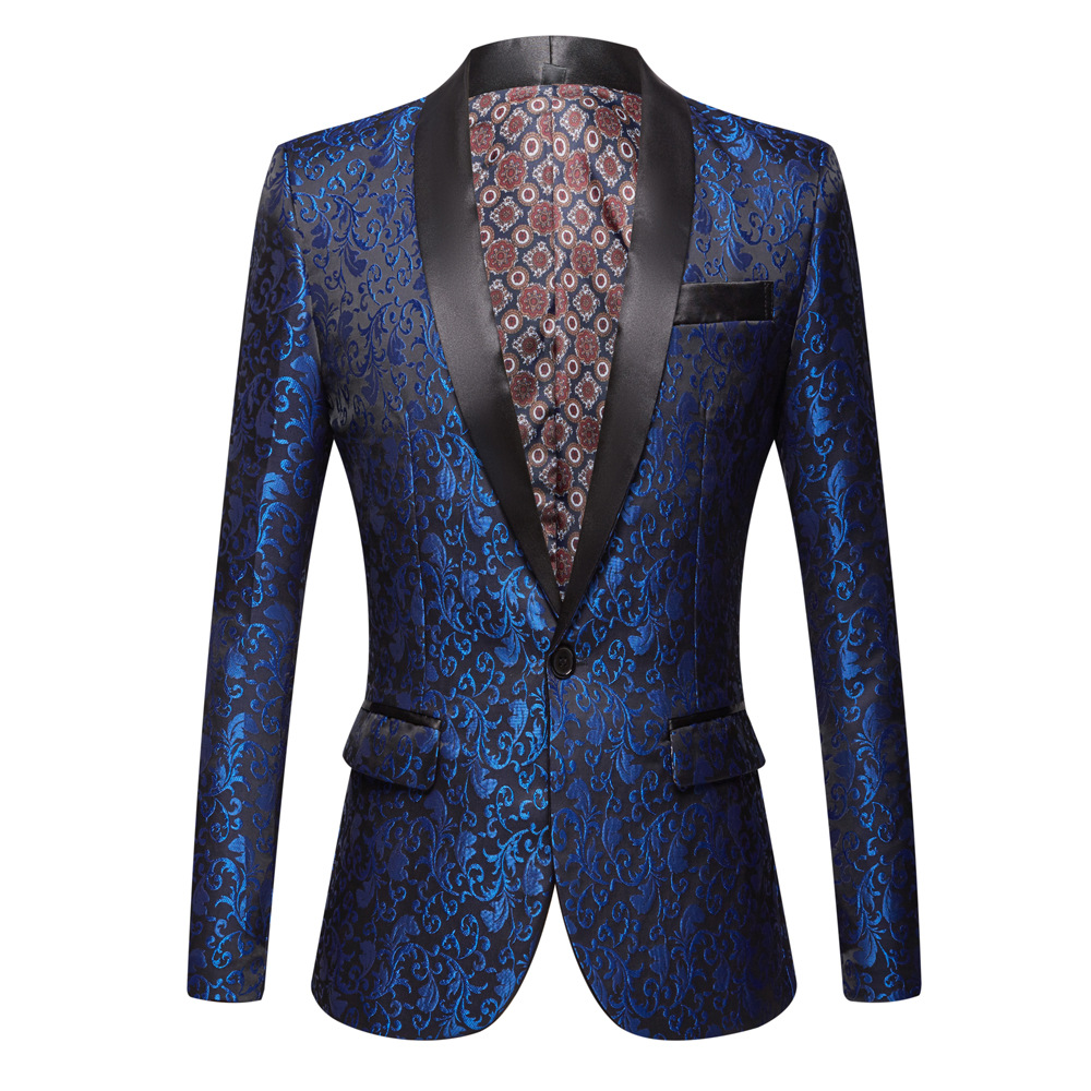 European and American men's Jacquard shallows collar multi-color optional
