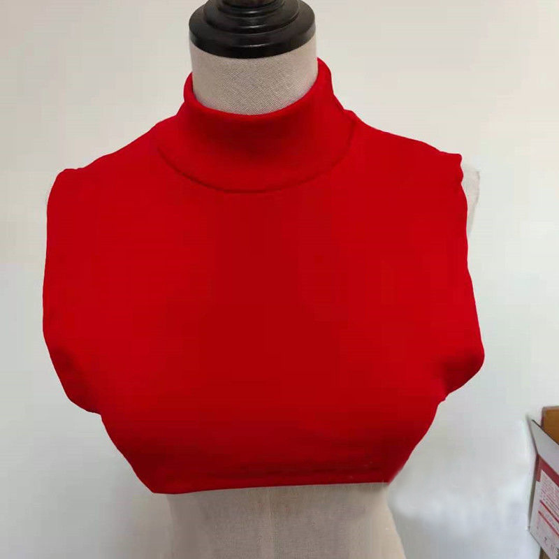 Semi-high collar fake collar scarf women's pullover autumn and winter warm cervical spine protection collar solid color decorative fake collar New