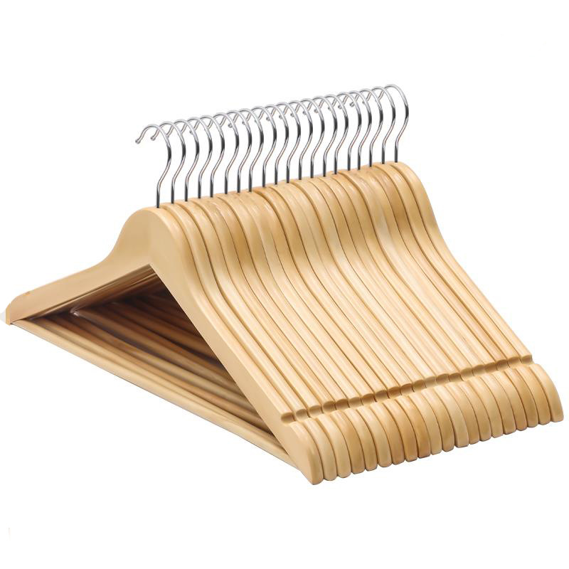 Solid Wood Hanger Pants Clip Pants Rack Household Hanging Clothes Clothing Store Clothes Hanging European-style Adult Wooden Clothes Support Wardrobe Cloakroom
