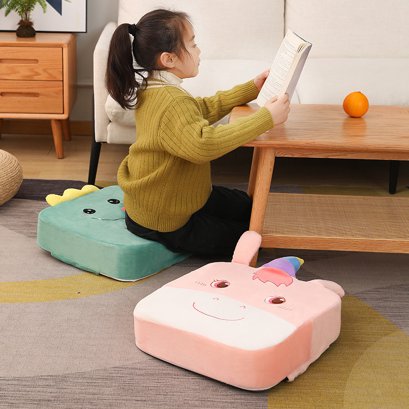 Children's cartoon dining chair heightening cushion baby seat heightening cushion primary school student chair stool butt cushion summer seat cushion