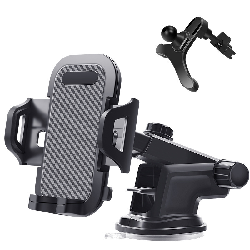 Car phone holder, desktop vent, dashboard suction cup, 360-degree rotating navigation car phone stand