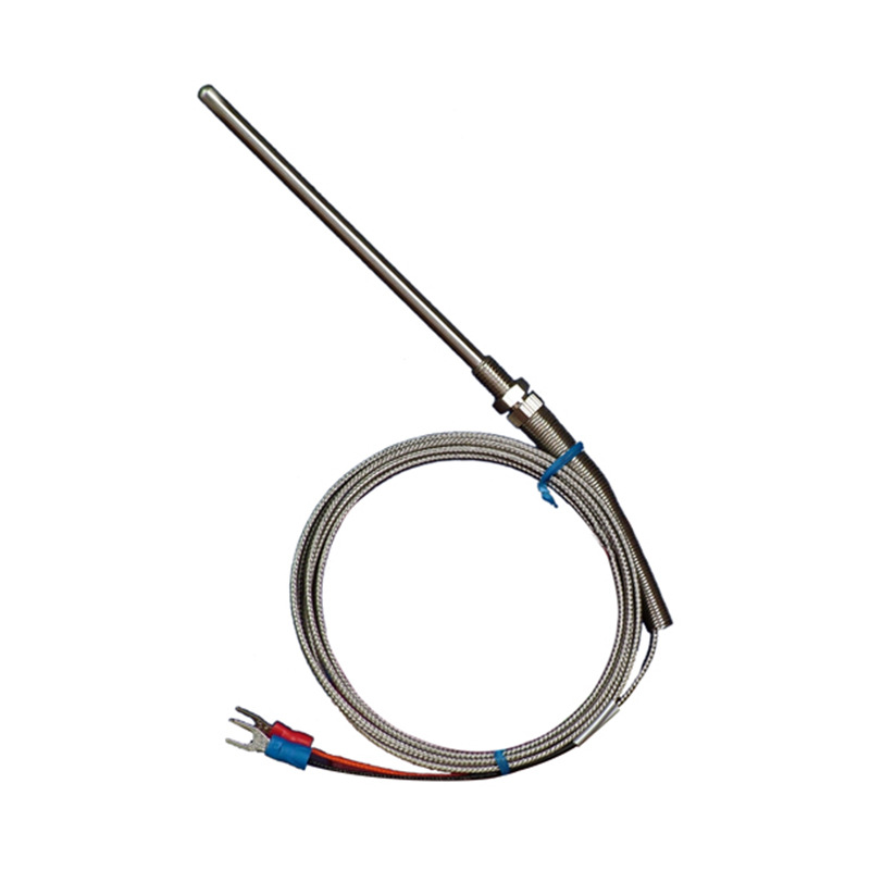 K-type thermocouple transmitter probe M8 thread metal shielded wire temperature thermistor temperature sensor