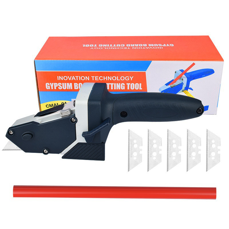 Gypsum Board Cutter Artifact Cutting Board Special Knife Cutting Multi-functional Woodworking Tape Measure Line Drawing Compass Decoration Tool