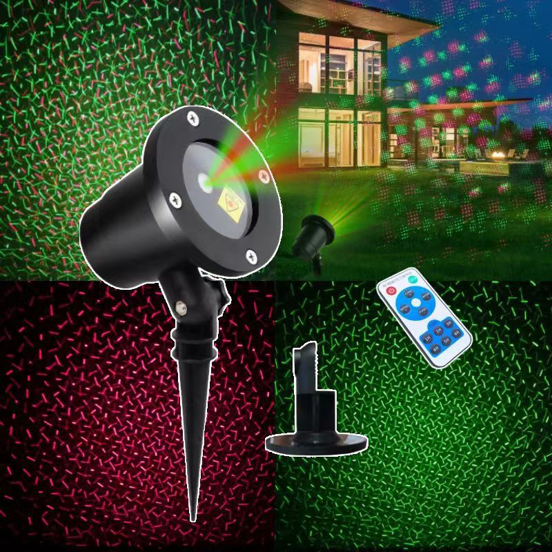 Outdoor lawn laser lamp projection lamp Starry Sky remote control static and dynamic timing Christmas outdoor lamp courtyard plug-in lamp