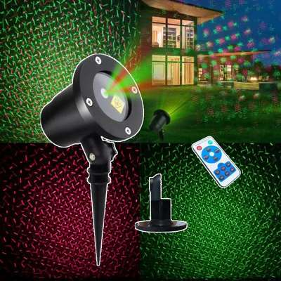 Outdoor lawn laser lamp projection lamp Starry Sky remote control static and dynamic timing Christmas outdoor lamp courtyard plug-in lamp