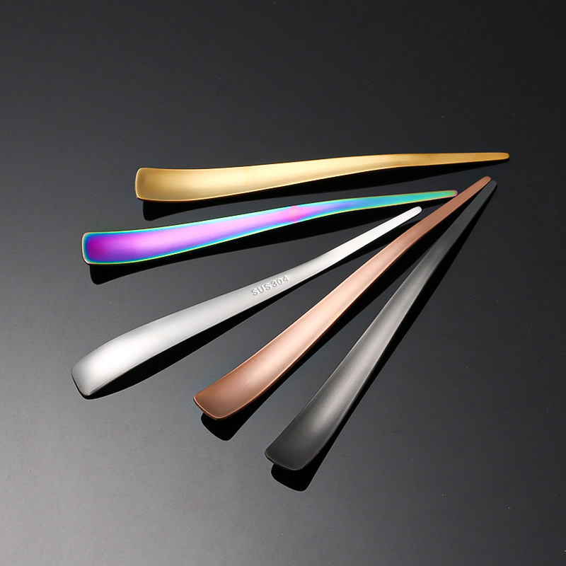 Creative 304 stainless steel frosted ice cream spoon cake moon cake dessert fork dessert spoon fruit fork subnet red ins style