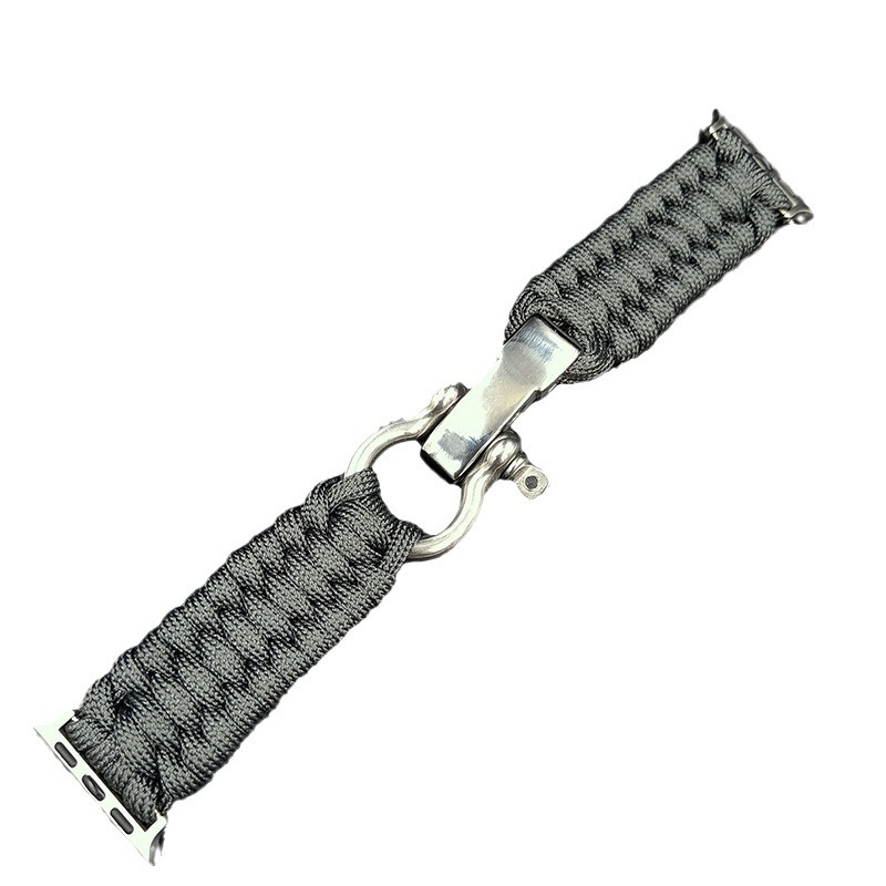 For Apple applewatch Nylon Sport iwatch38/42/40/44mm Braided Steel Buckle Strap