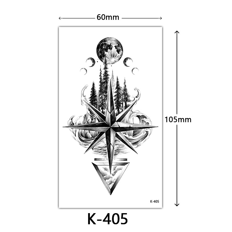 Small Fresh tattoo Sticker English Letter Flower Butterfly Sketch Line Waterproof tattoo Sticker