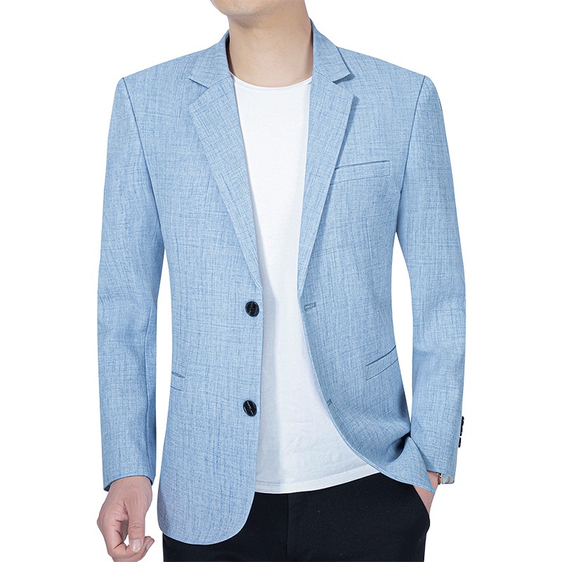 Spring and Autumn 2024 New Middle-aged Men's Business Casual Suit Thin Dad Suit One-piece Suit Jacket