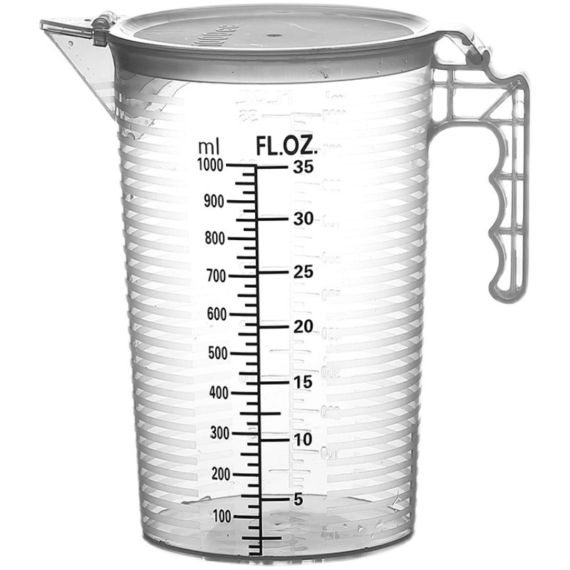 高温耐性プラスチック計量カップスケールベーキングミルクティーショップ使用 5000 ミリリットル蓋家庭用ツール|undefined