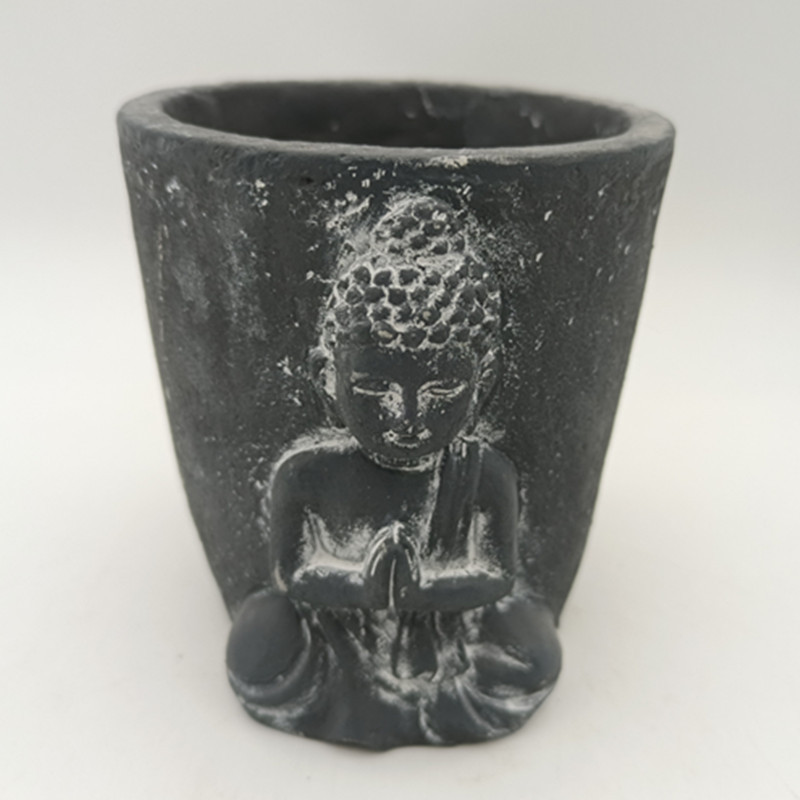 Factory direct creative personality concrete meat flowerpot head Buddha like Round Square home decoration decoration