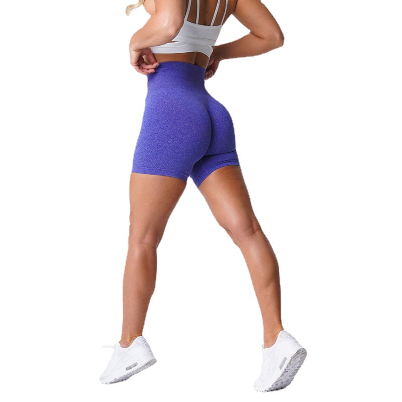 European and American Camouflage Yoga Shorts Women's Elastic Quick-drying Breathable Sports Running Pants High-elastic Waist and Hip-lifting
