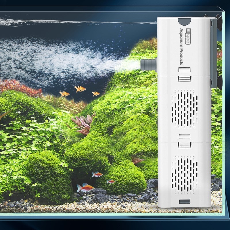 Yee Fish Tank Filter Three-in-One Fish Tank Circulation Pump Built-in Small Filter Aeration
