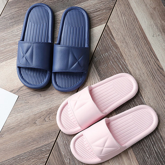 New Summer Home EVA Bathroom Slippers Women's Indoor Non-slip Couple Bathing Home Soft Bottom Sandals Slippers for Men