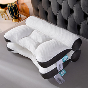 Sleeping Neck Protection Anti-traction Pillow Partition Household Adult Pillow Core Washable Hotel Single Pillow Knitted Low Pillow