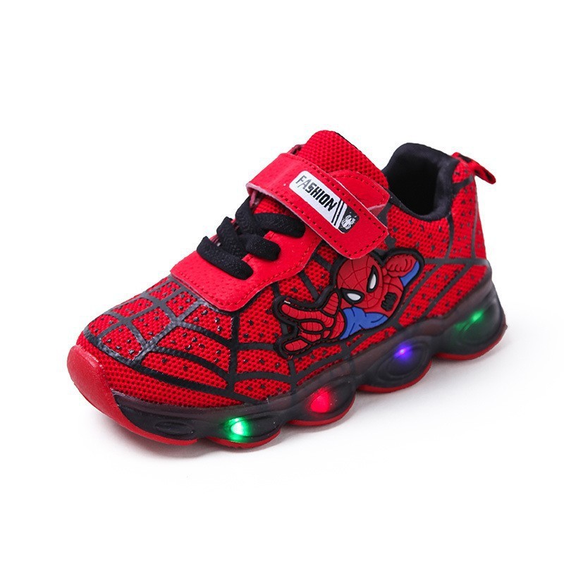 Autumn children's shoes Children's luminous shoes boys and girls running shoes baby flashing shoes LED bright light sports shoes mesh
