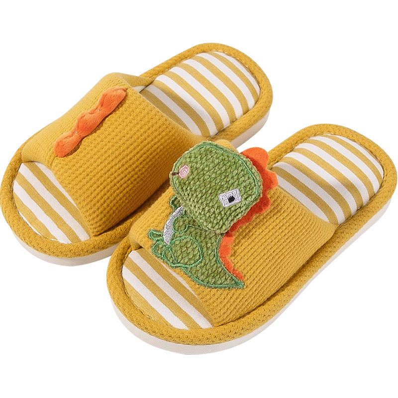 Fawn Millie children's slippers wholesale spring and autumn linen indoor home soft bottom boys and girls baby four seasons drag