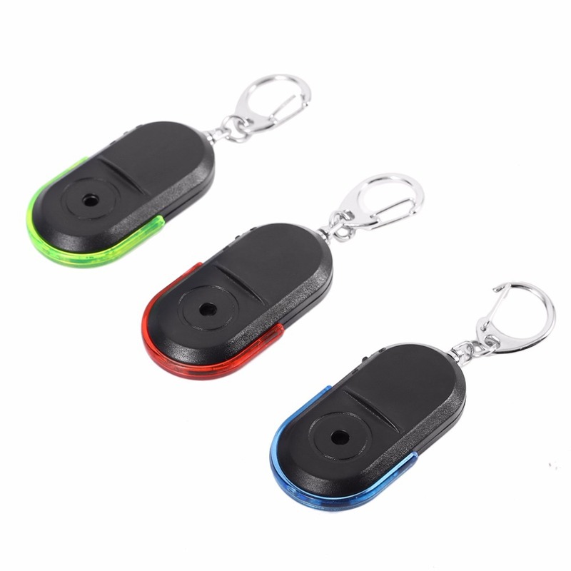 Ledキーホイッスルキーファインダーロケータ失われたキーチェーン口笛アンチロス音コントロール|undefined